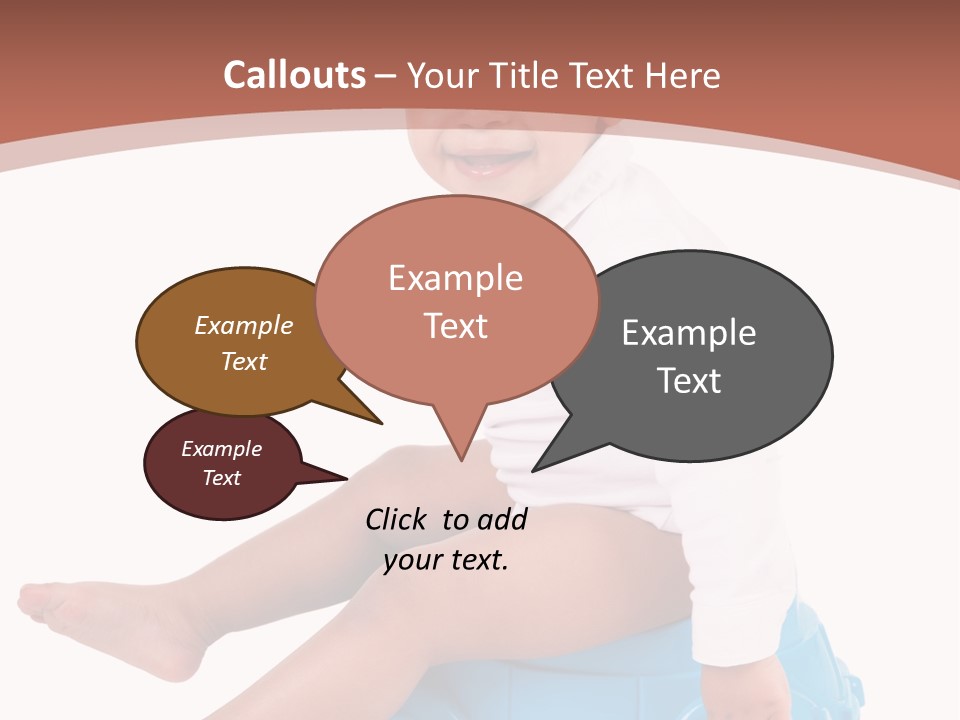 Isolated Adorable Human PowerPoint Template