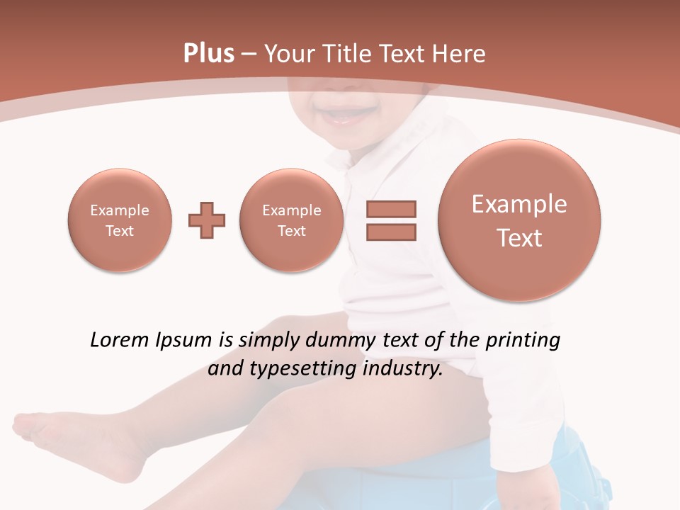Isolated Adorable Human PowerPoint Template