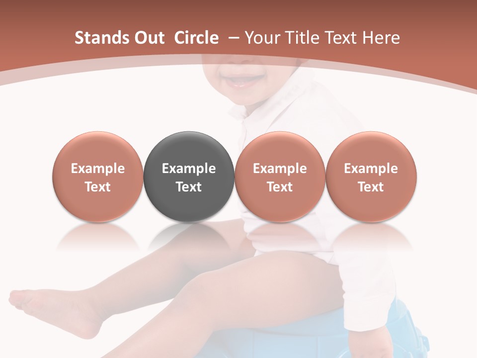 Isolated Adorable Human PowerPoint Template