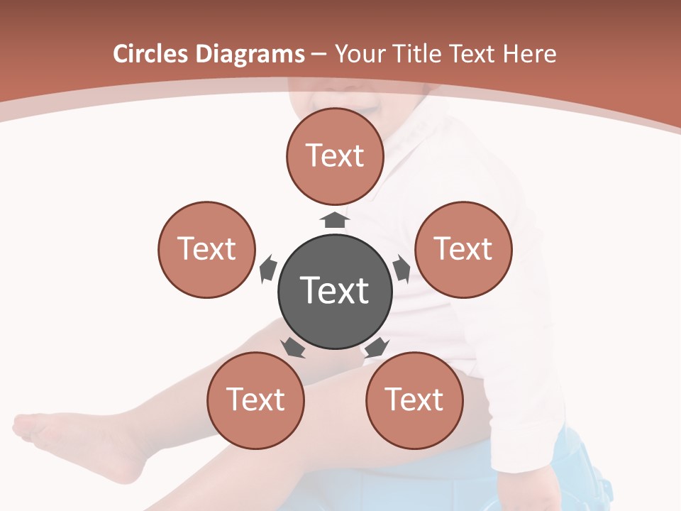 Isolated Adorable Human PowerPoint Template