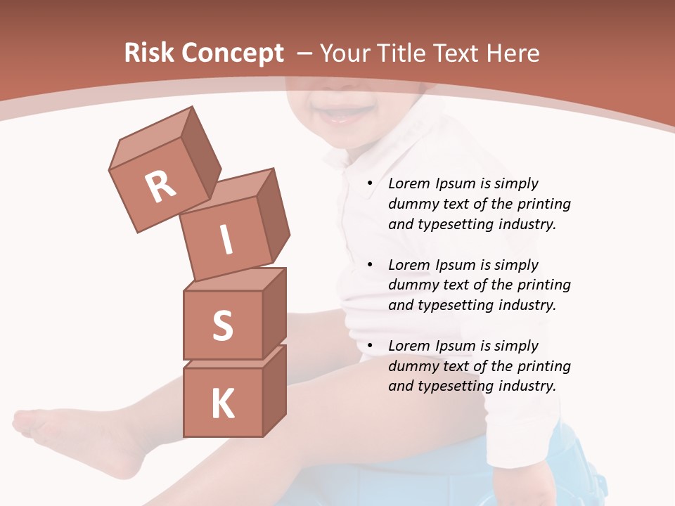 Isolated Adorable Human PowerPoint Template