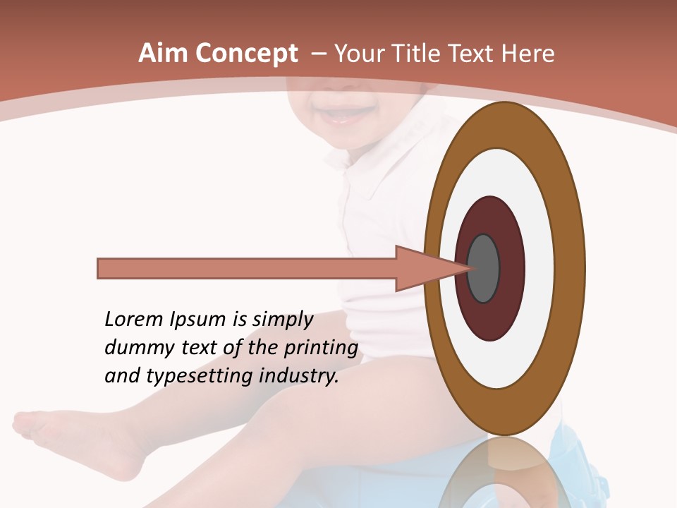 Isolated Adorable Human PowerPoint Template