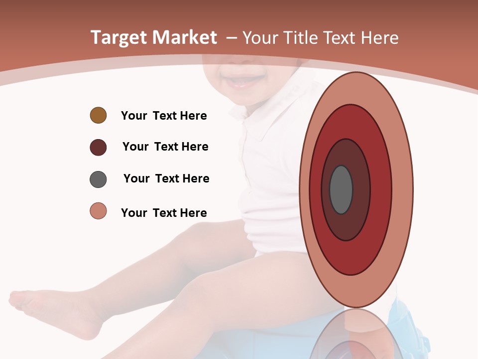 Isolated Adorable Human PowerPoint Template