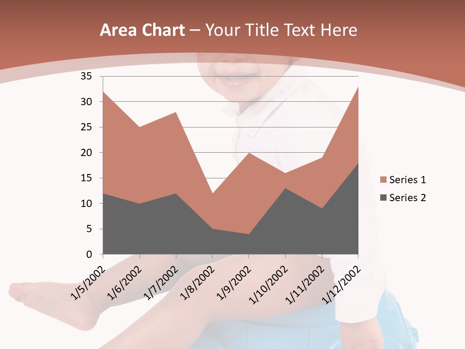 Isolated Adorable Human PowerPoint Template