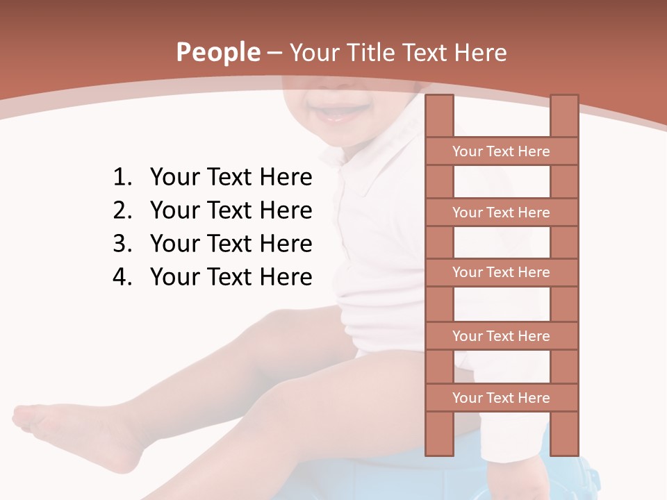 Isolated Adorable Human PowerPoint Template