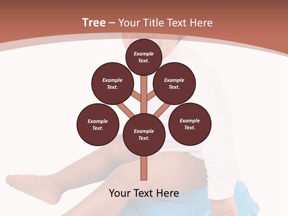 Isolated Adorable Human PowerPoint Template