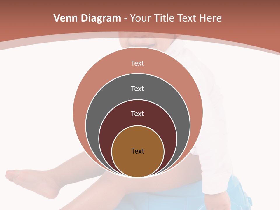 Isolated Adorable Human PowerPoint Template