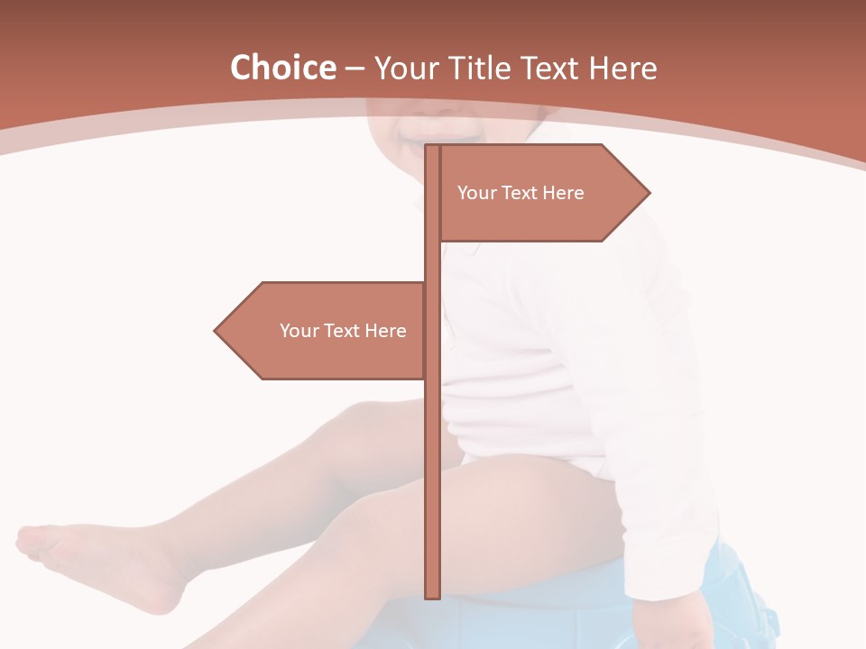 Isolated Adorable Human PowerPoint Template