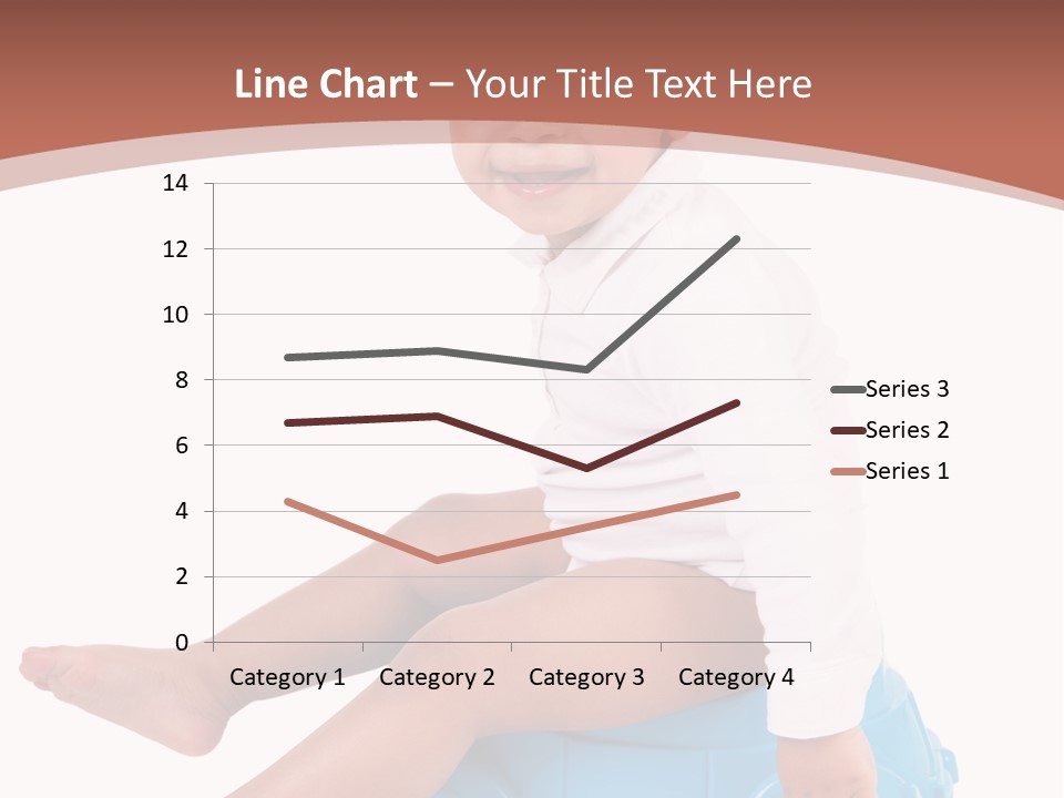 Isolated Adorable Human PowerPoint Template