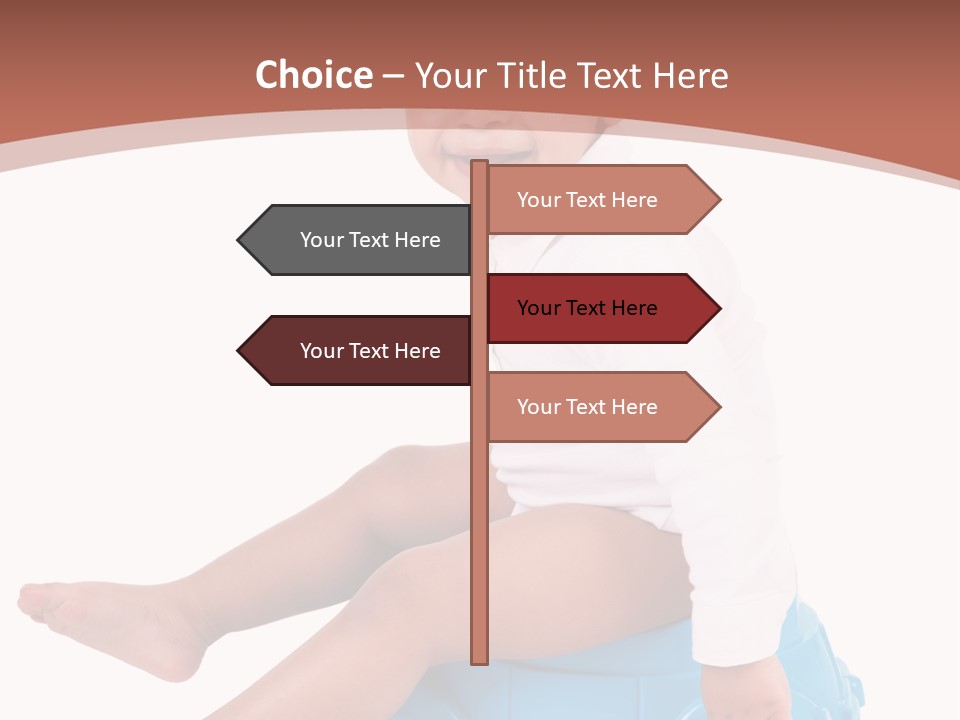 Isolated Adorable Human PowerPoint Template