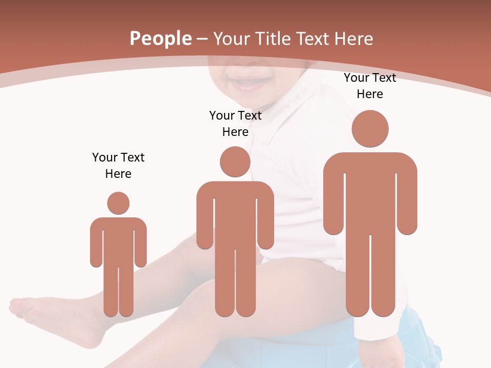 Isolated Adorable Human PowerPoint Template