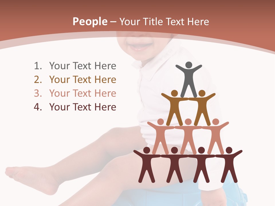 Isolated Adorable Human PowerPoint Template