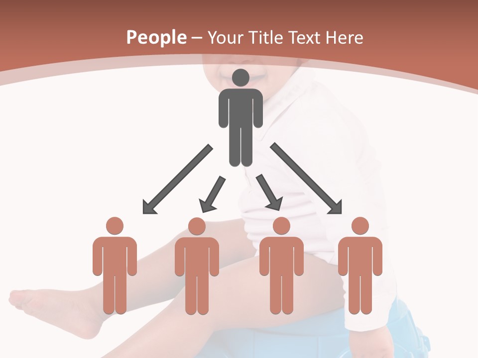 Isolated Adorable Human PowerPoint Template