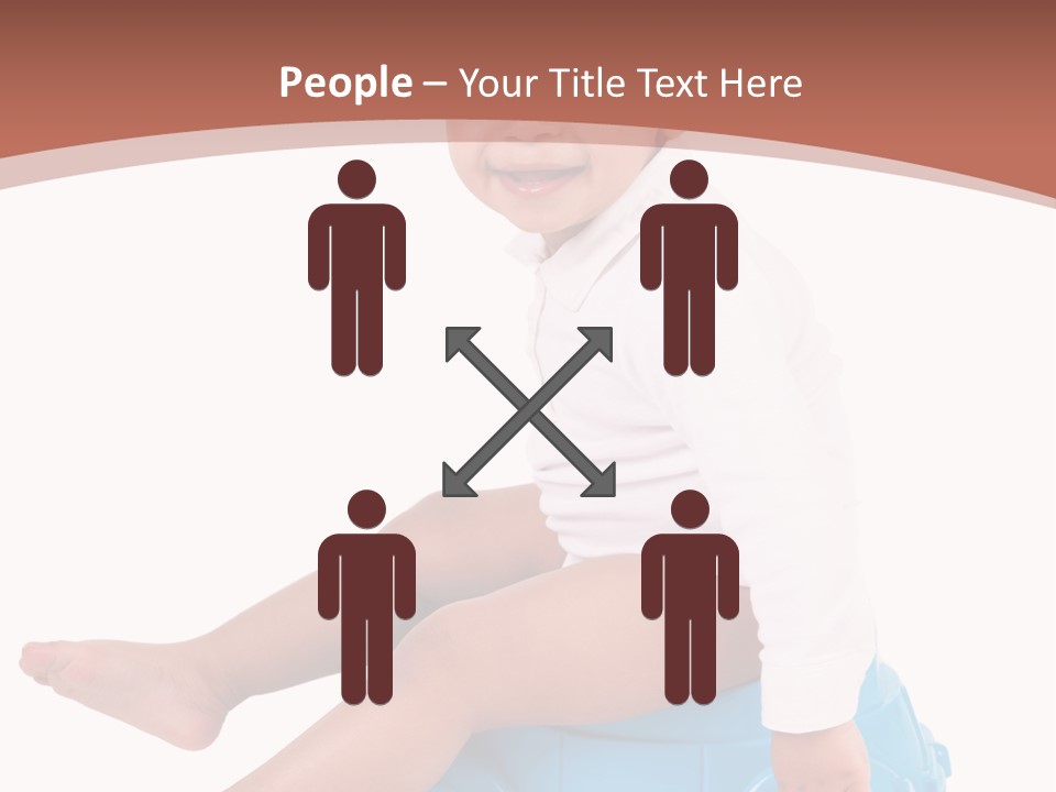 Isolated Adorable Human PowerPoint Template