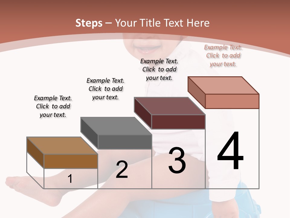 Isolated Adorable Human PowerPoint Template