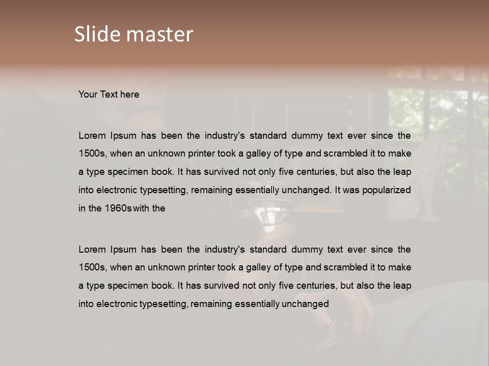 Martini Senior Alcohol PowerPoint Template