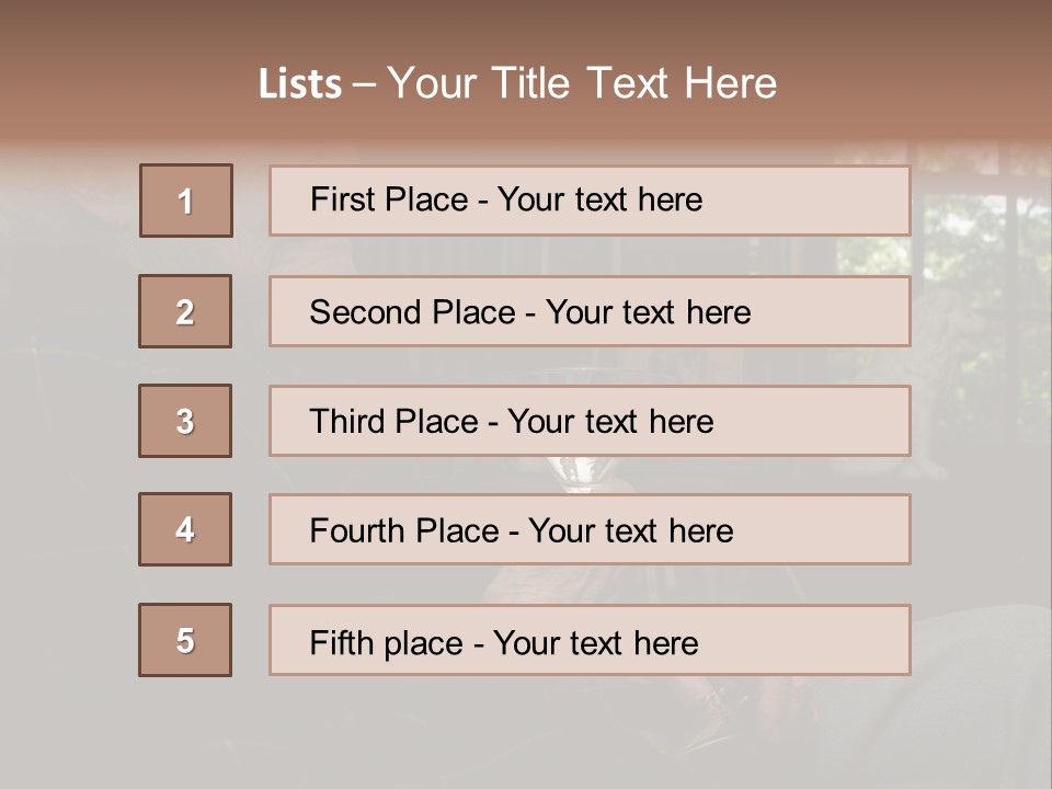 Martini Senior Alcohol PowerPoint Template