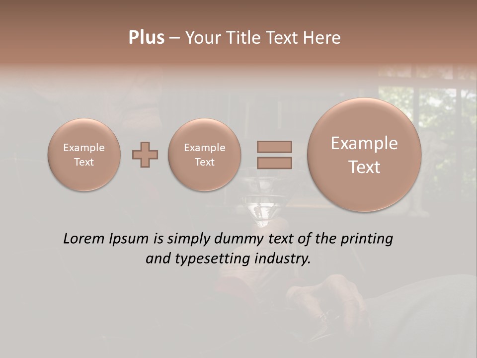 Martini Senior Alcohol PowerPoint Template