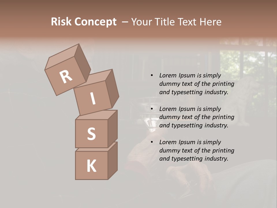 Martini Senior Alcohol PowerPoint Template