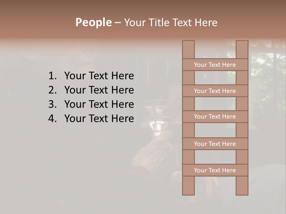 Martini Senior Alcohol PowerPoint Template