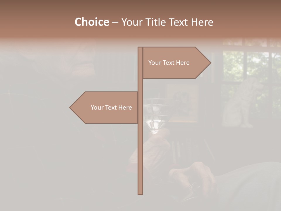 Martini Senior Alcohol PowerPoint Template