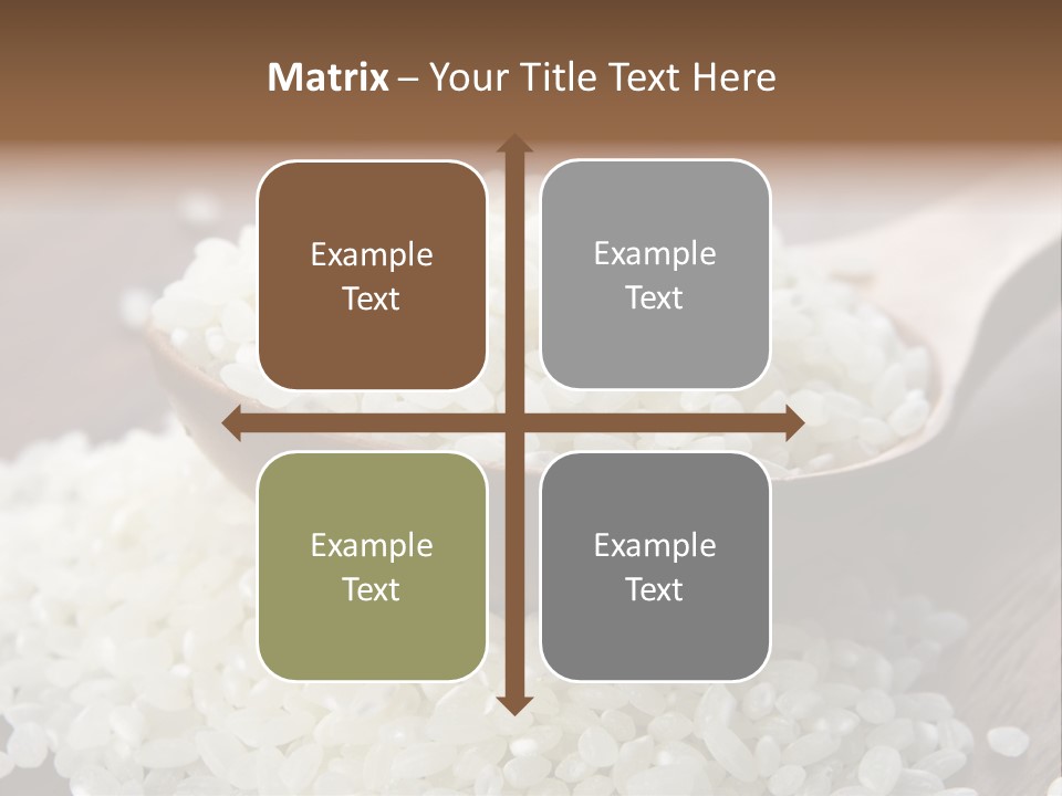 Macro Rice Vegetarian PowerPoint Template