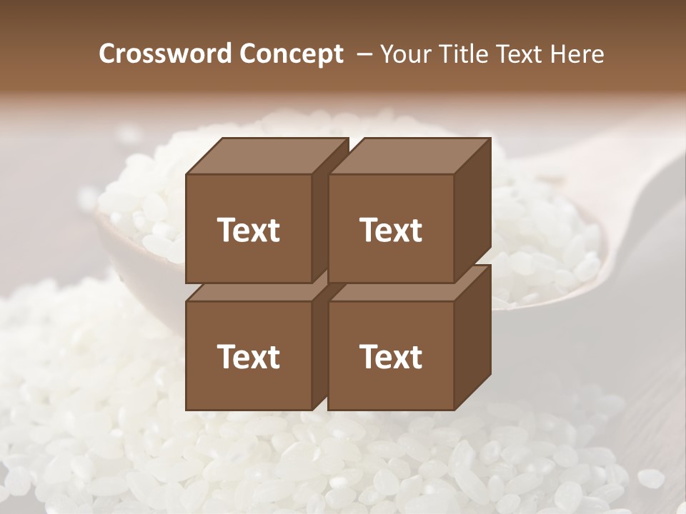 Macro Rice Vegetarian PowerPoint Template