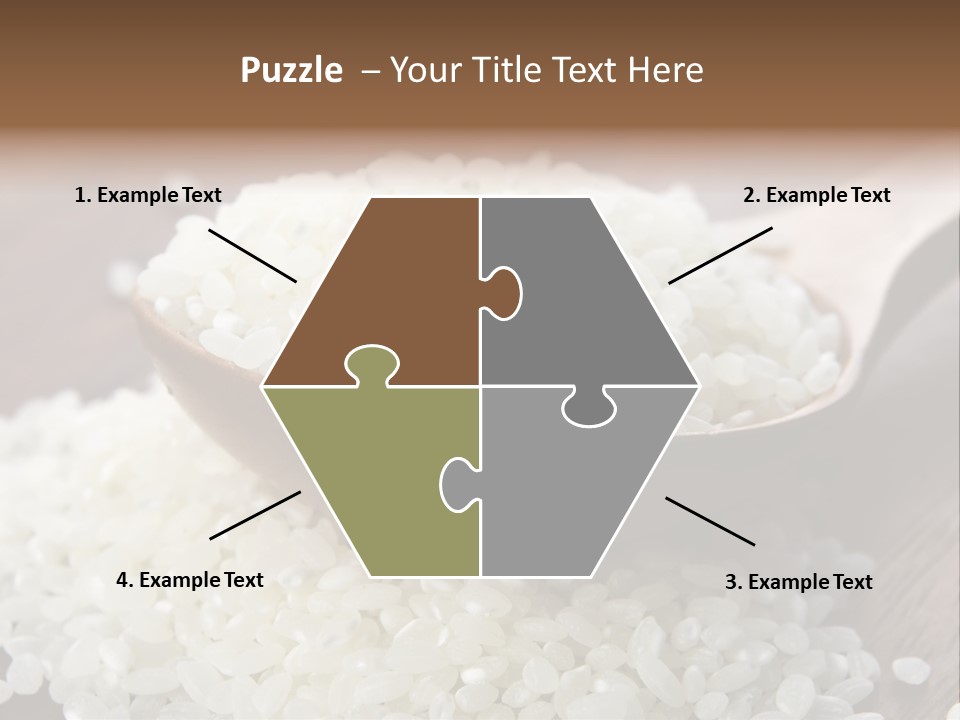 Macro Rice Vegetarian PowerPoint Template