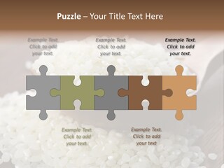 Macro Rice Vegetarian PowerPoint Template