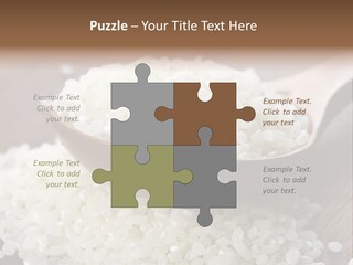 Macro Rice Vegetarian PowerPoint Template