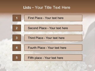 Macro Rice Vegetarian PowerPoint Template