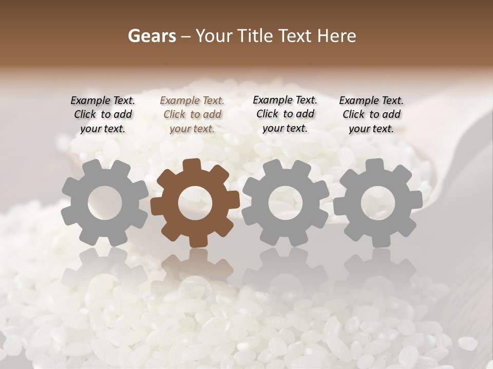 Macro Rice Vegetarian PowerPoint Template