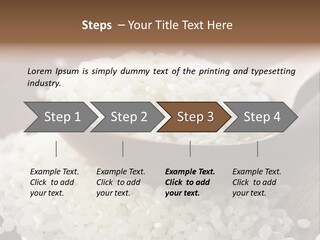 Macro Rice Vegetarian PowerPoint Template