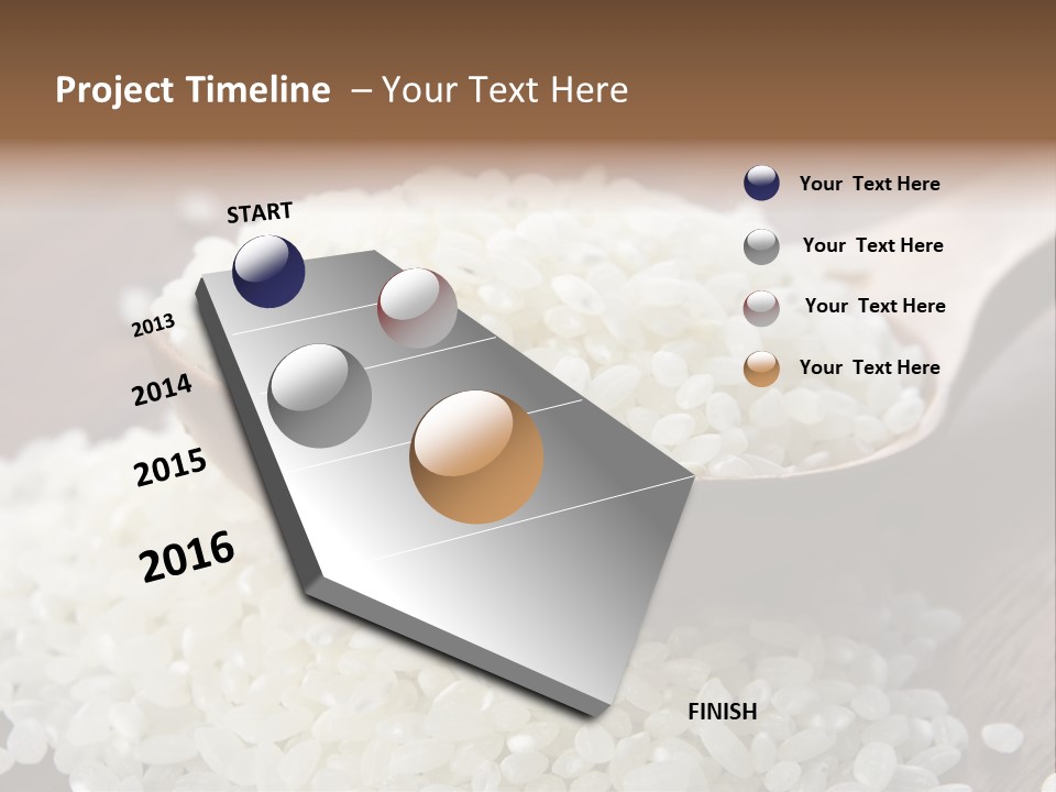 Macro Rice Vegetarian PowerPoint Template