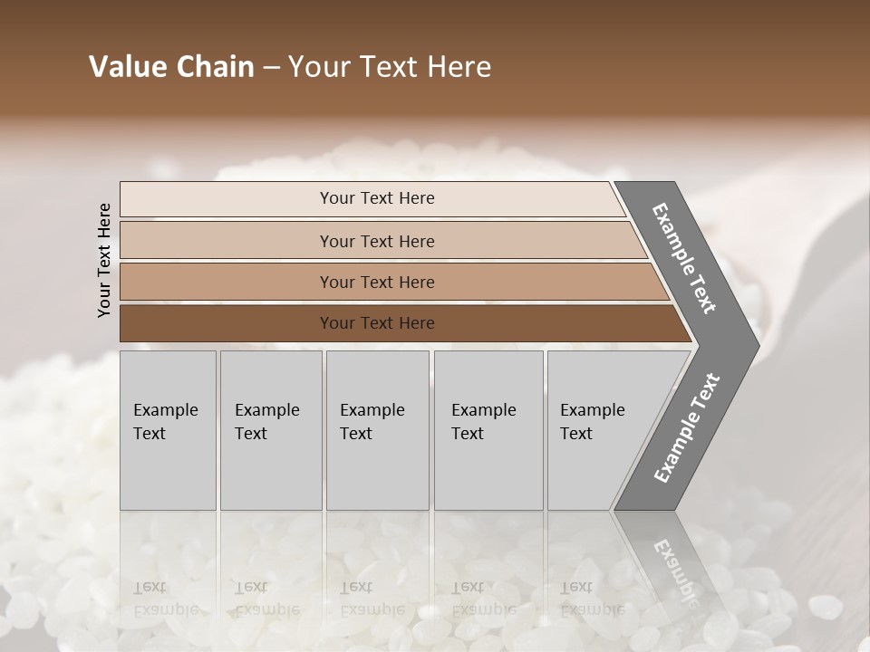 Macro Rice Vegetarian PowerPoint Template