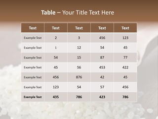 Macro Rice Vegetarian PowerPoint Template