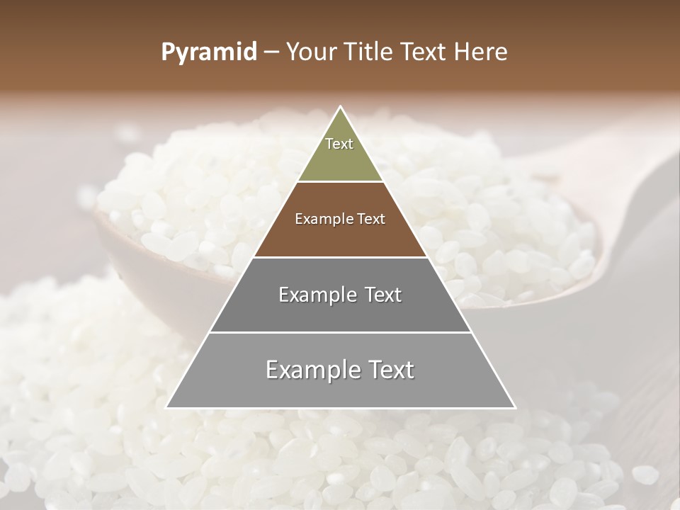 Macro Rice Vegetarian PowerPoint Template