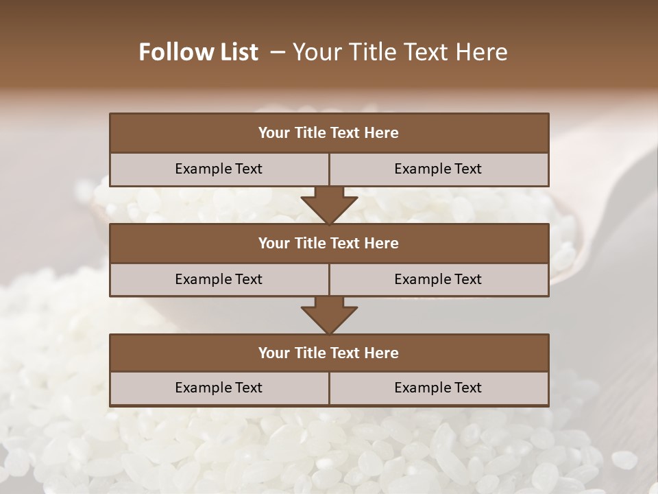 Macro Rice Vegetarian PowerPoint Template