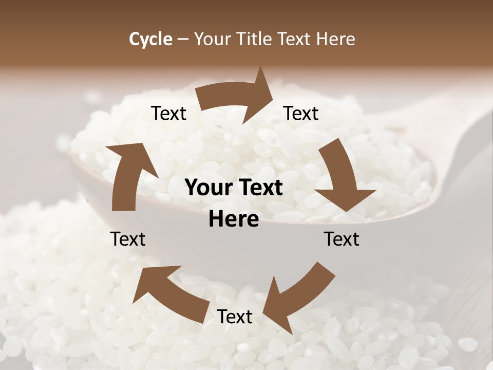 Macro Rice Vegetarian PowerPoint Template