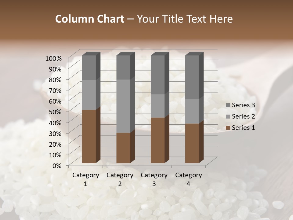 Macro Rice Vegetarian PowerPoint Template