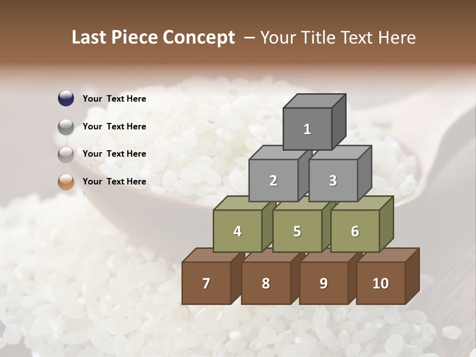 Macro Rice Vegetarian PowerPoint Template