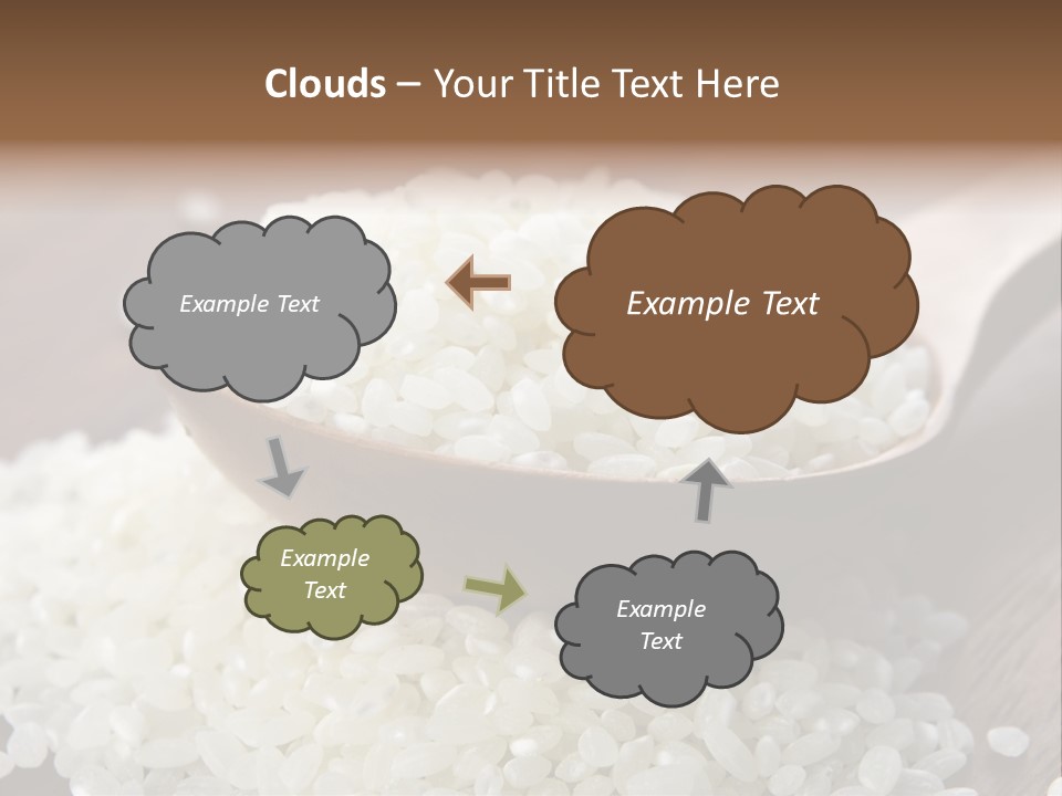 Macro Rice Vegetarian PowerPoint Template