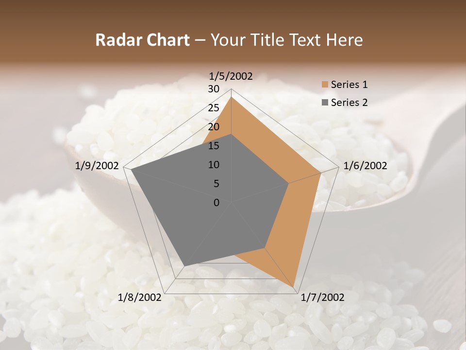 Macro Rice Vegetarian PowerPoint Template