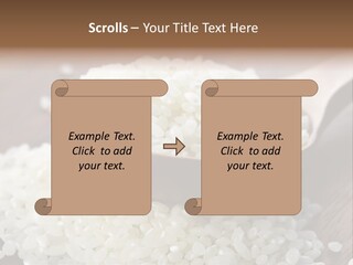 Macro Rice Vegetarian PowerPoint Template