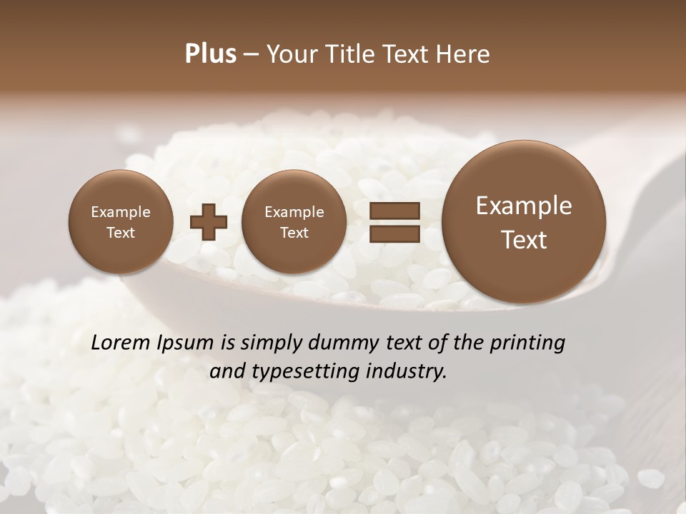 Macro Rice Vegetarian PowerPoint Template