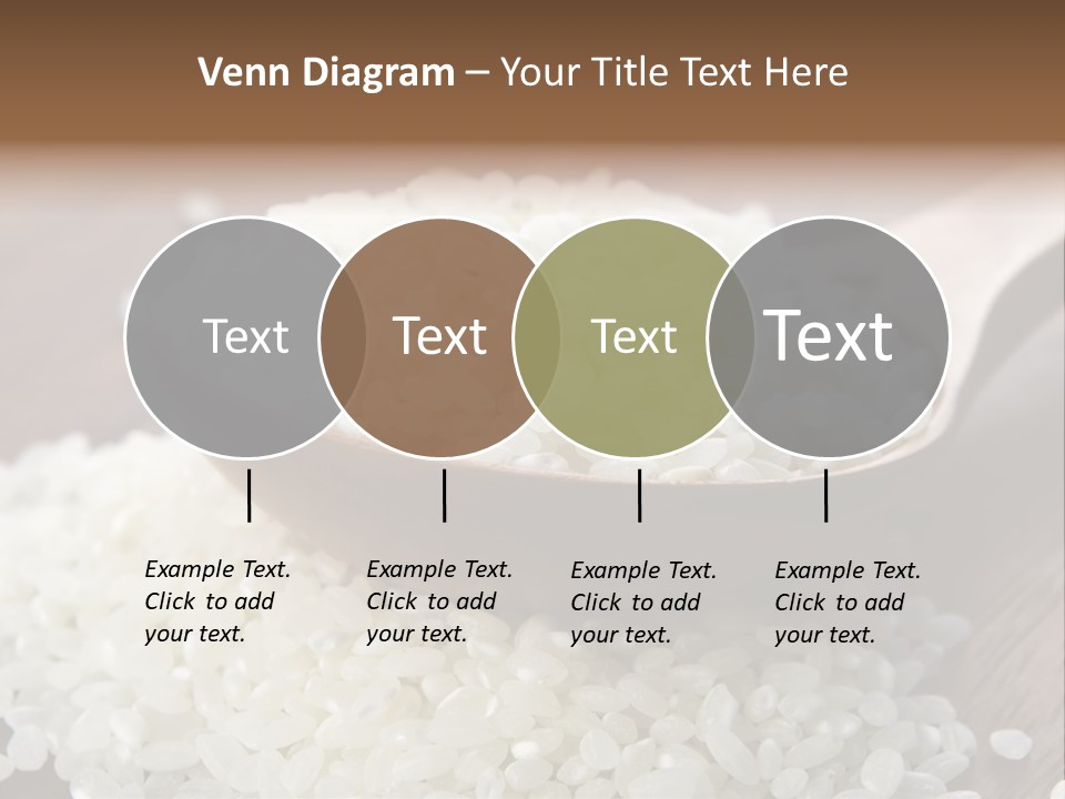 Macro Rice Vegetarian PowerPoint Template
