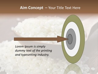 Macro Rice Vegetarian PowerPoint Template