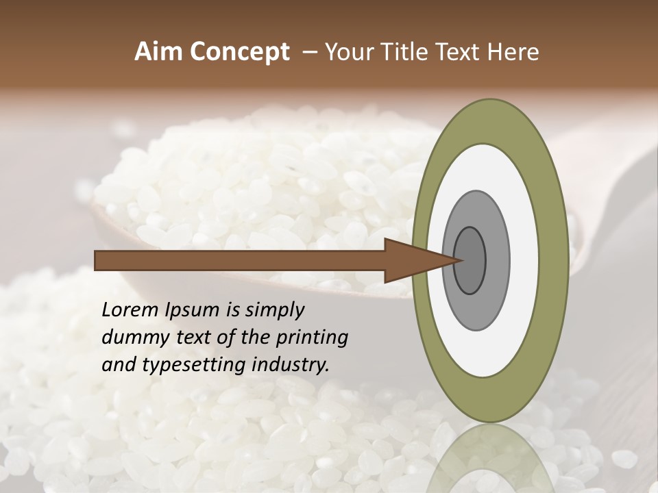 Macro Rice Vegetarian PowerPoint Template