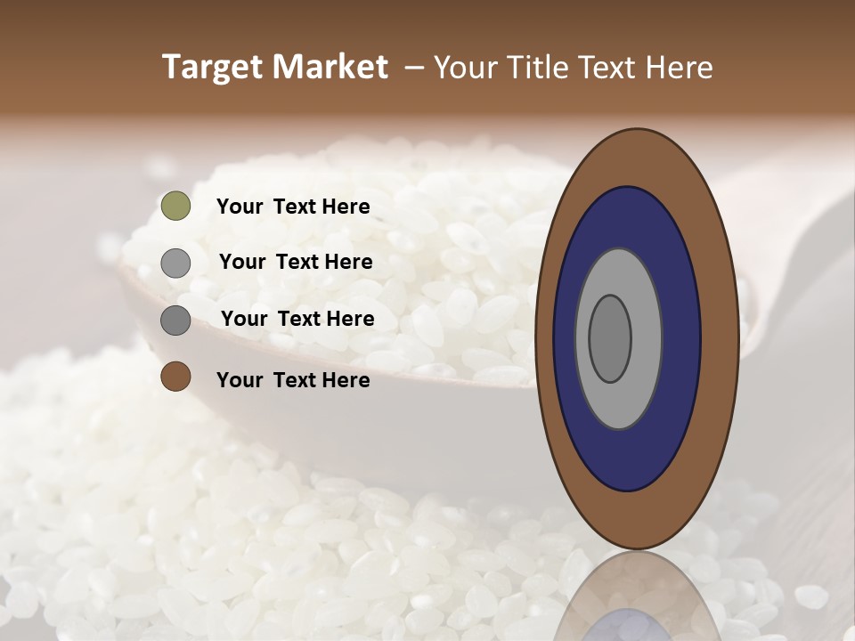 Macro Rice Vegetarian PowerPoint Template