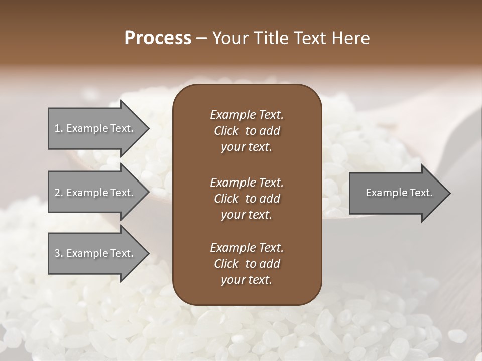 Macro Rice Vegetarian PowerPoint Template